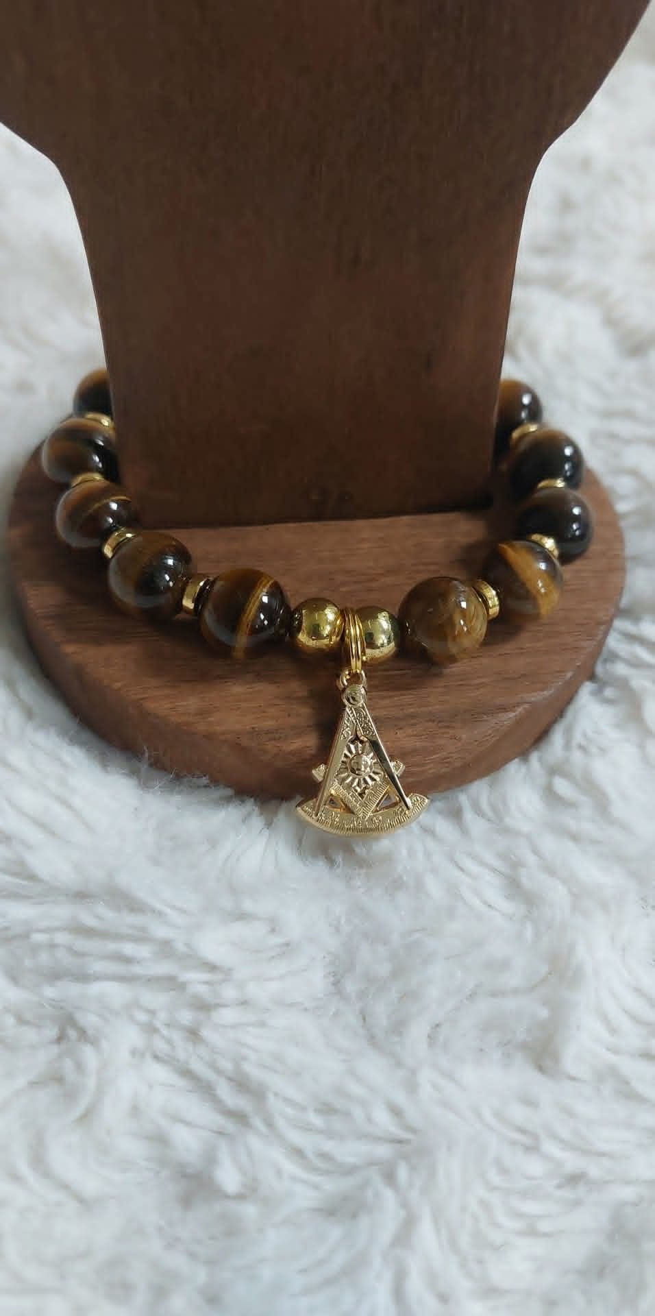 Compass & Sun Golden Tiger's Eye Bracelet